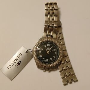 Denacci Silver Tone Stainless Steel Water Resistant Men's Watch Japan Movt